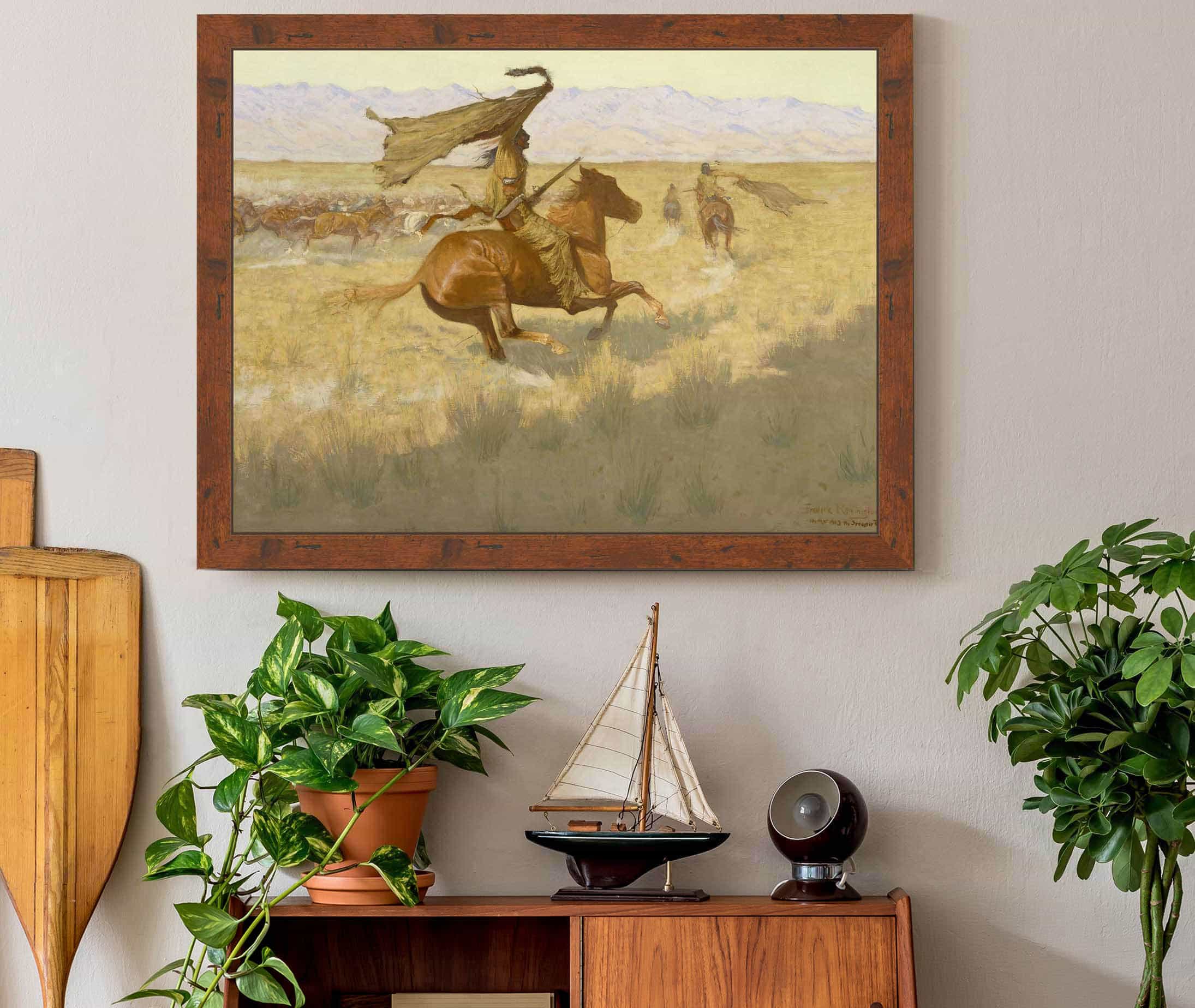 Change Of Ownership The Stampede Horse Thieves by Frederic Remington