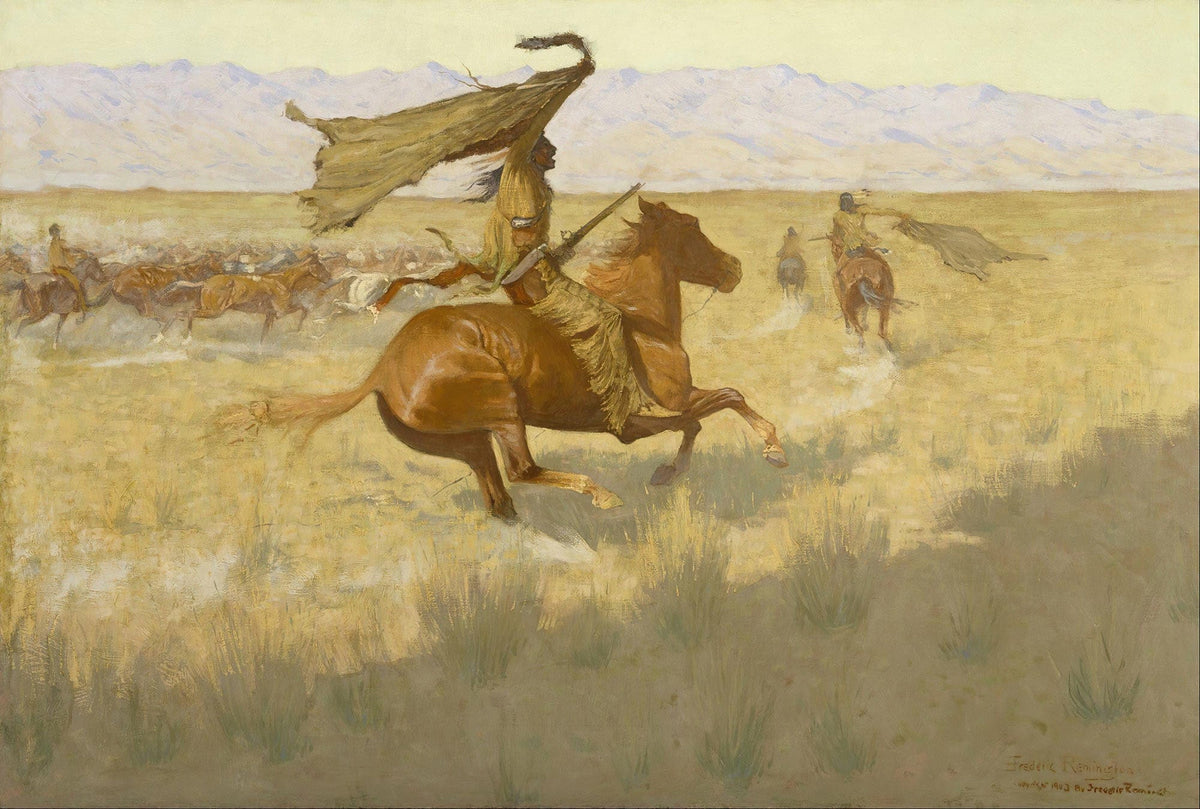Change Of Ownership The Stampede Horse Thieves by Frederic Remington