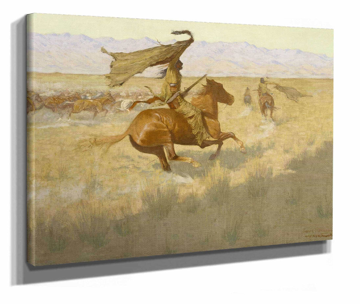 Change Of Ownership The Stampede Horse Thieves by Frederic Remington