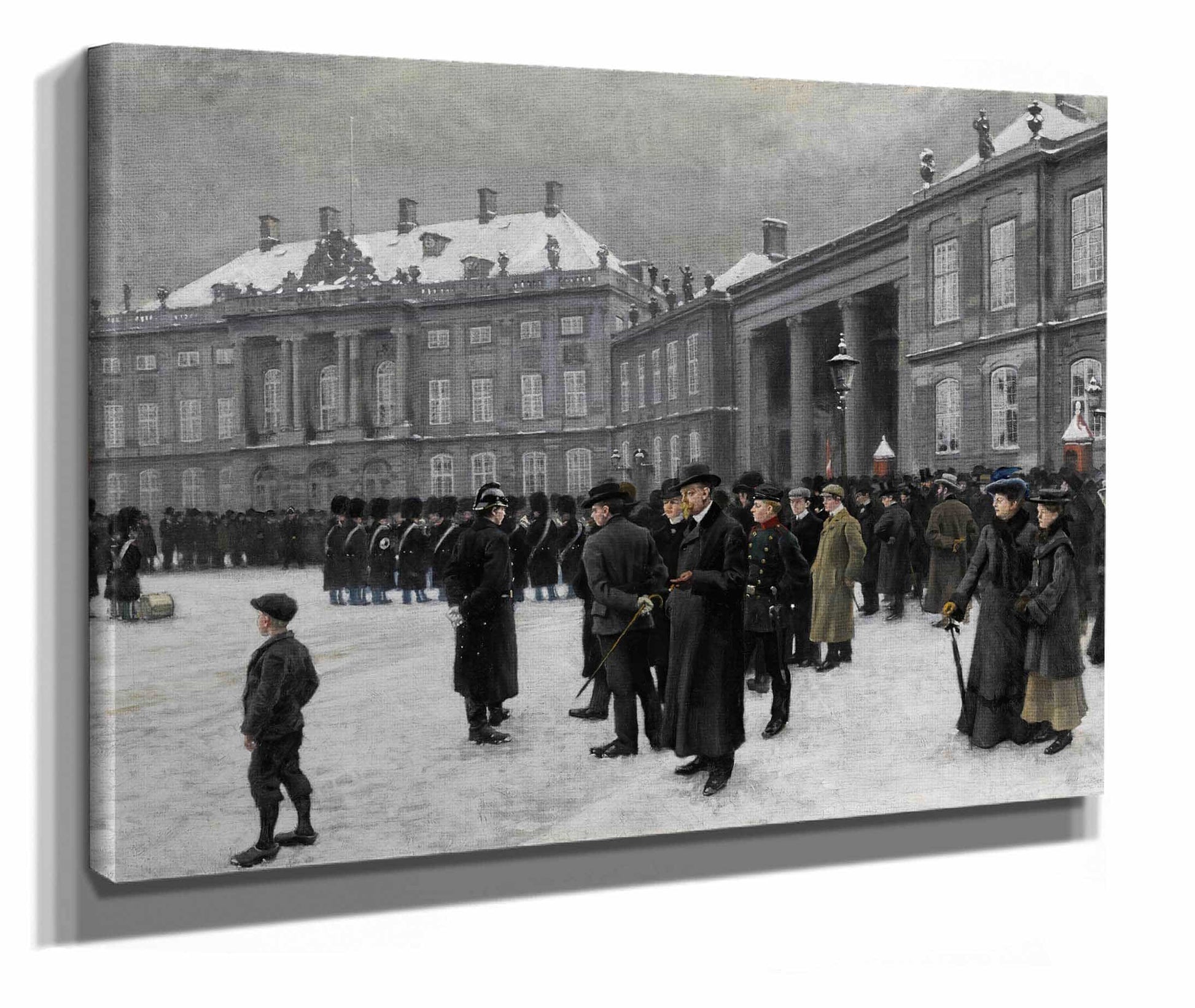 Changing Of The Guard At Amalienborg Palace by Paul Fischer