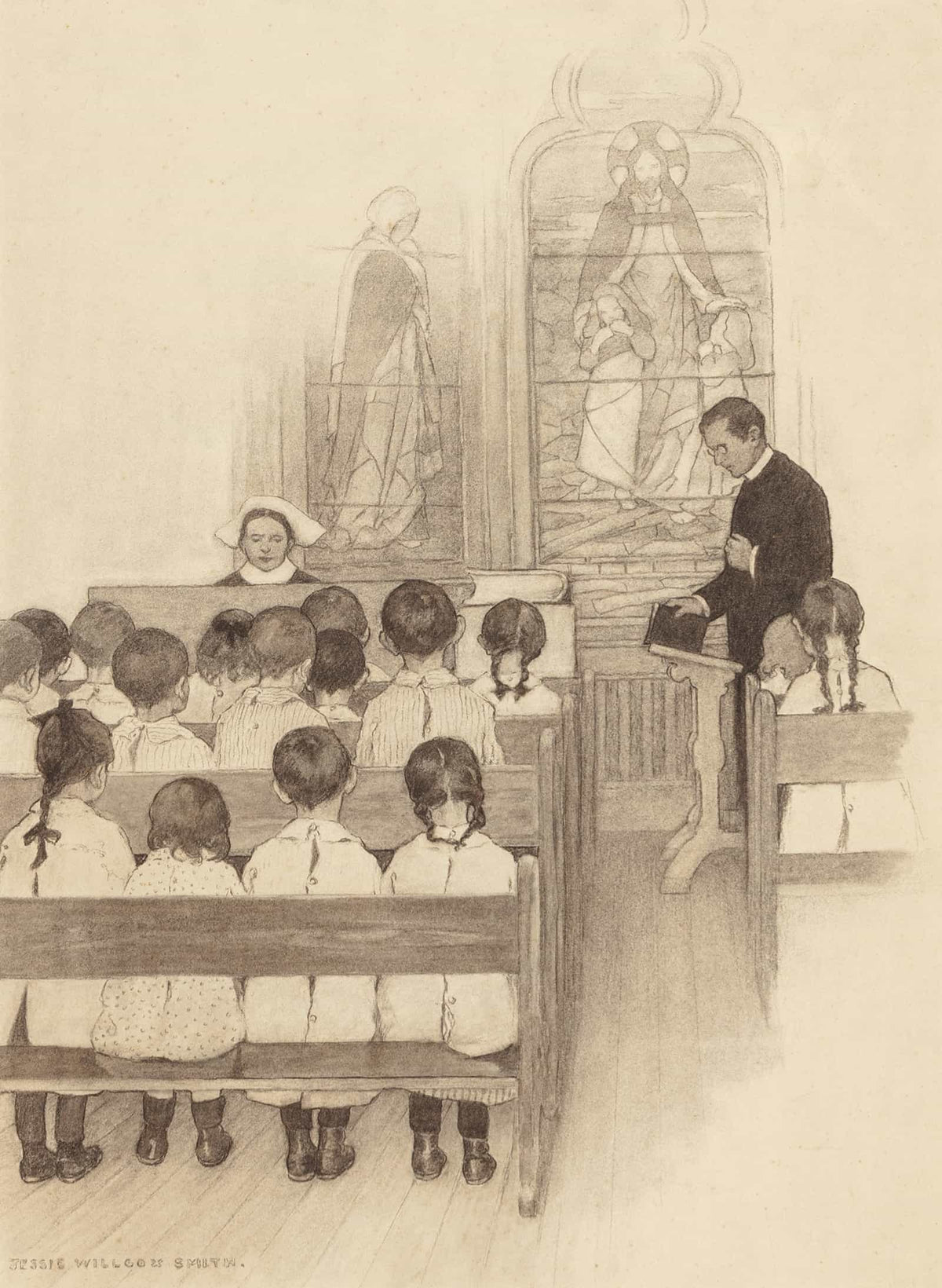 Chapel Grace Church Nursery by Jessie Willcox Smith
