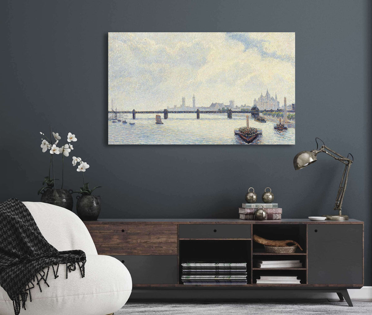 Charing Cross Bridgelondon by Camille Pissarro