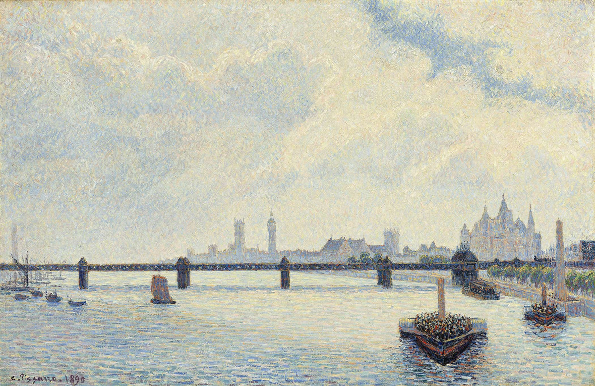 Charing Cross Bridgelondon by Camille Pissarro