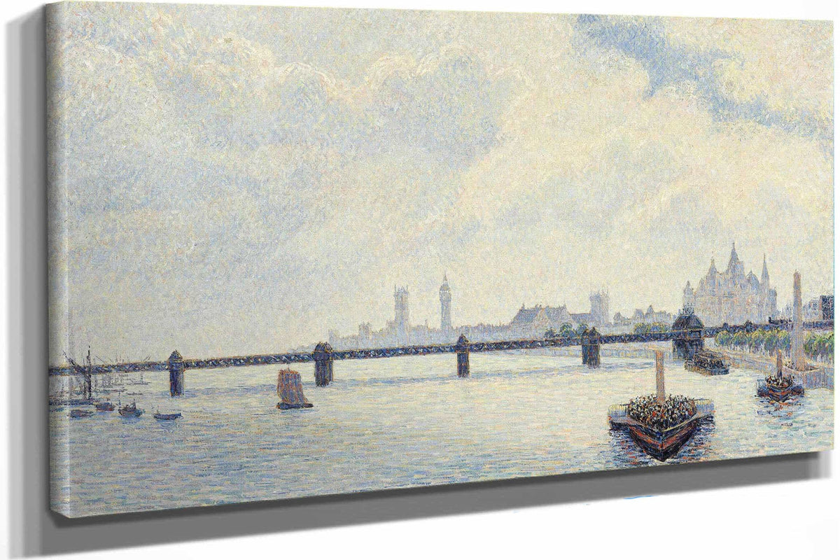 Charing Cross Bridgelondon by Camille Pissarro