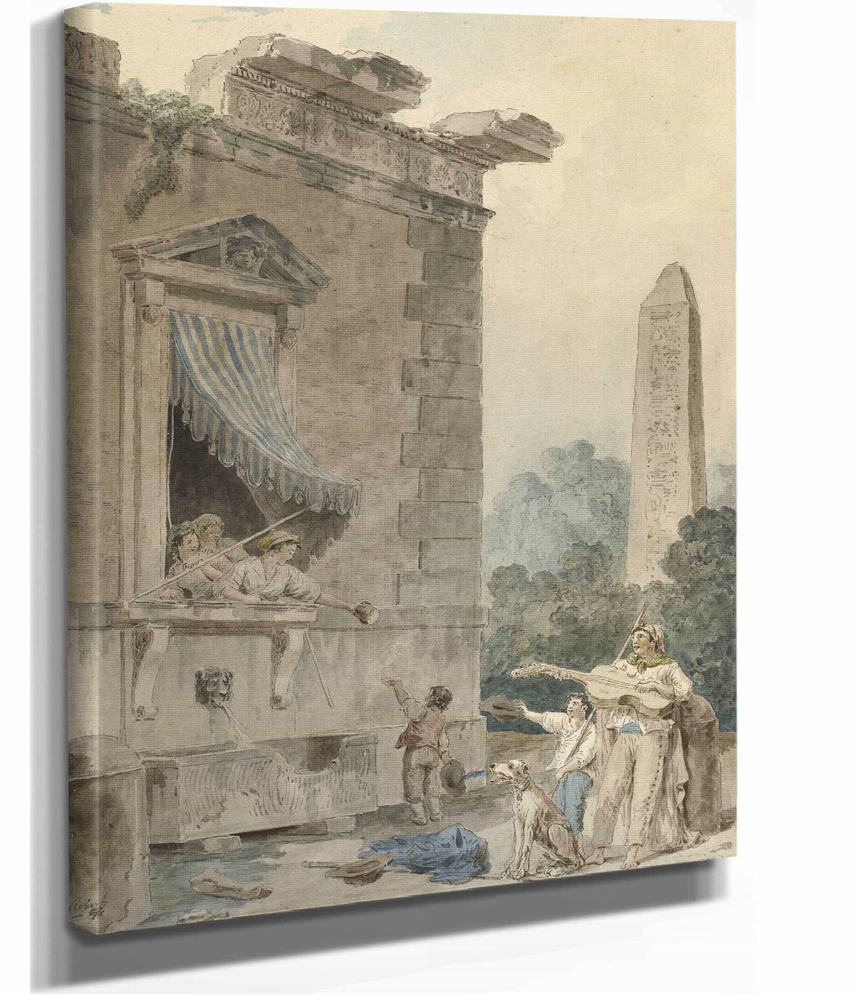 Charitable Ladies by Hubert Robert