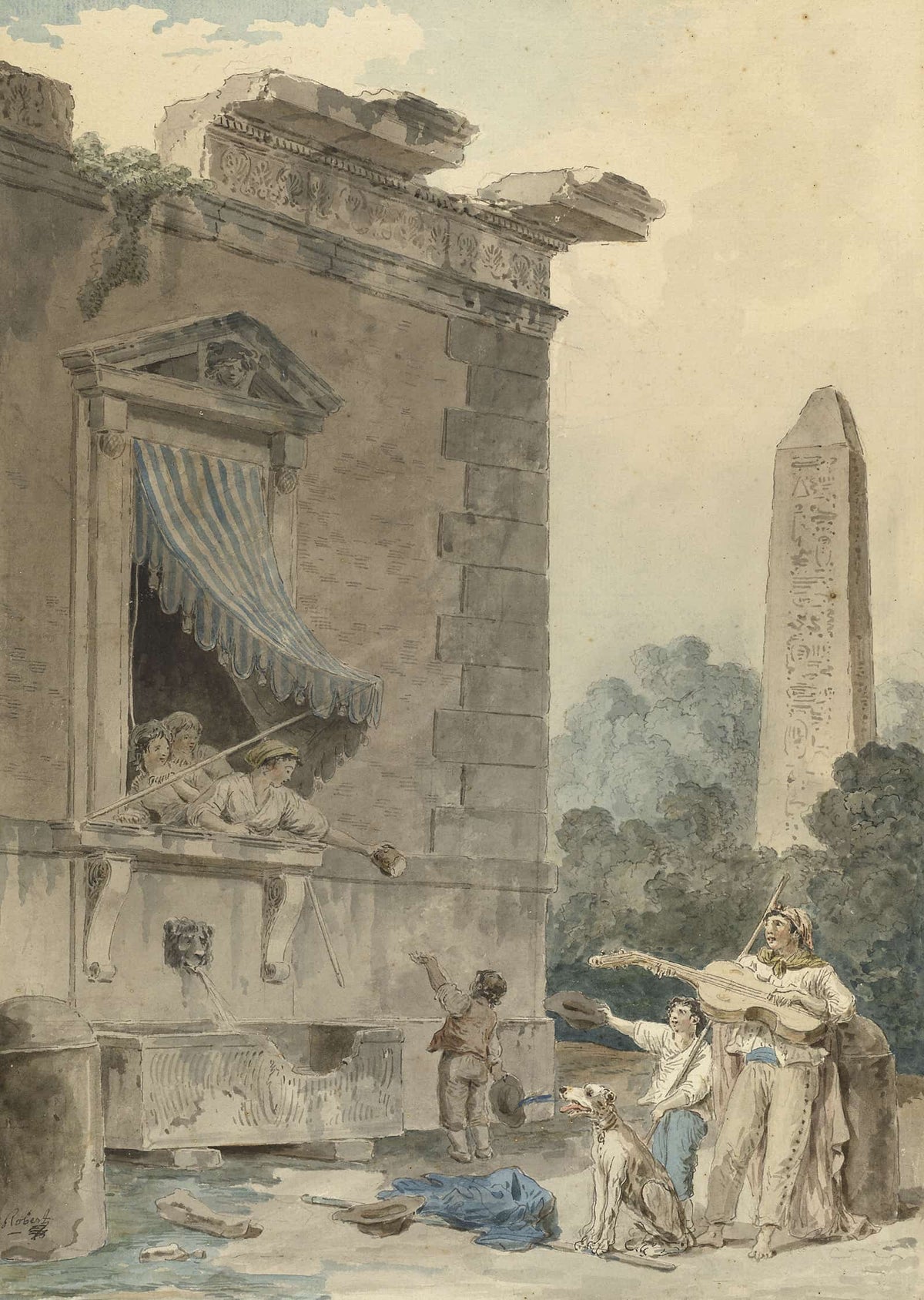 Charitable Ladies by Hubert Robert