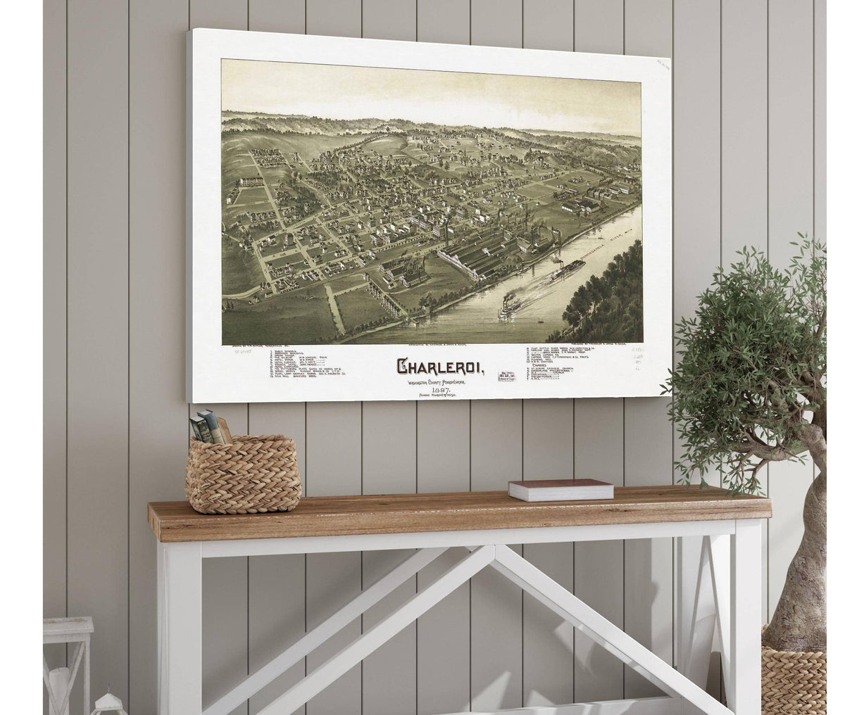 Charleroi Washington County Pennsylvania 1897  State Of Pennsylvania