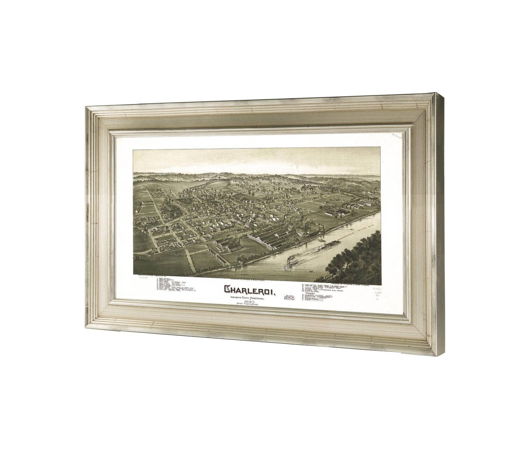 Charleroi Washington County Pennsylvania 1897  State Of Pennsylvania