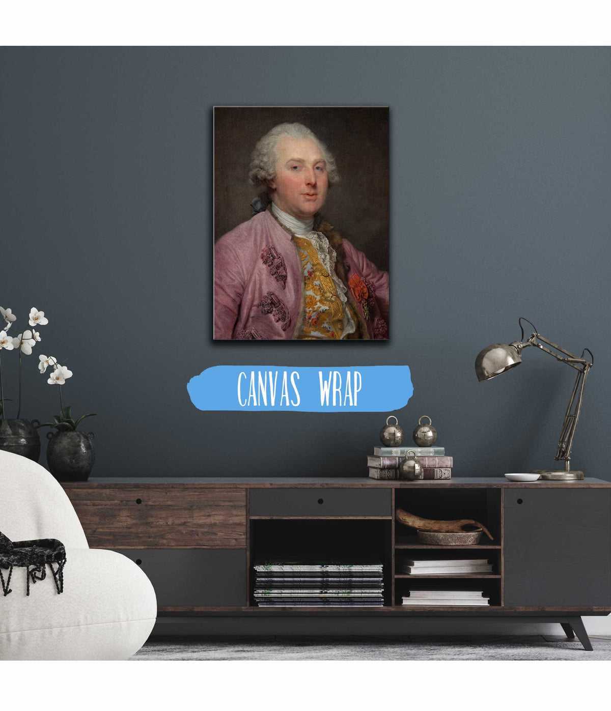 Charles Claude De Flahaut   Comte Dangiviller by Jean Baptiste Greuze