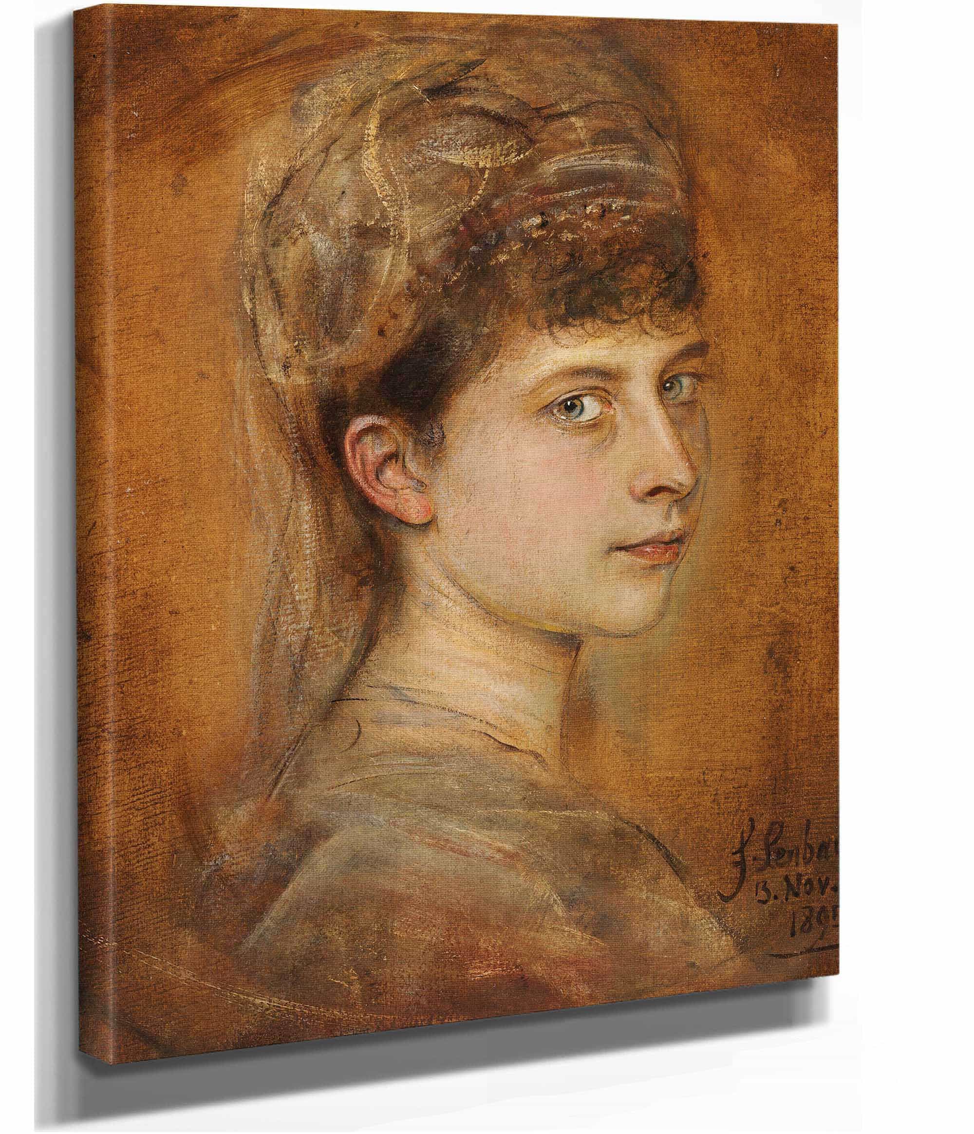 Charlotte Von Meiningen Prinzessin Von Preussen by Franz Von Lenbach
