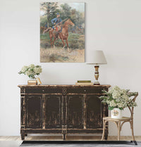 Chasseur A Cheval Soldier On Horseback by Jean Baptiste Edouard Detaille