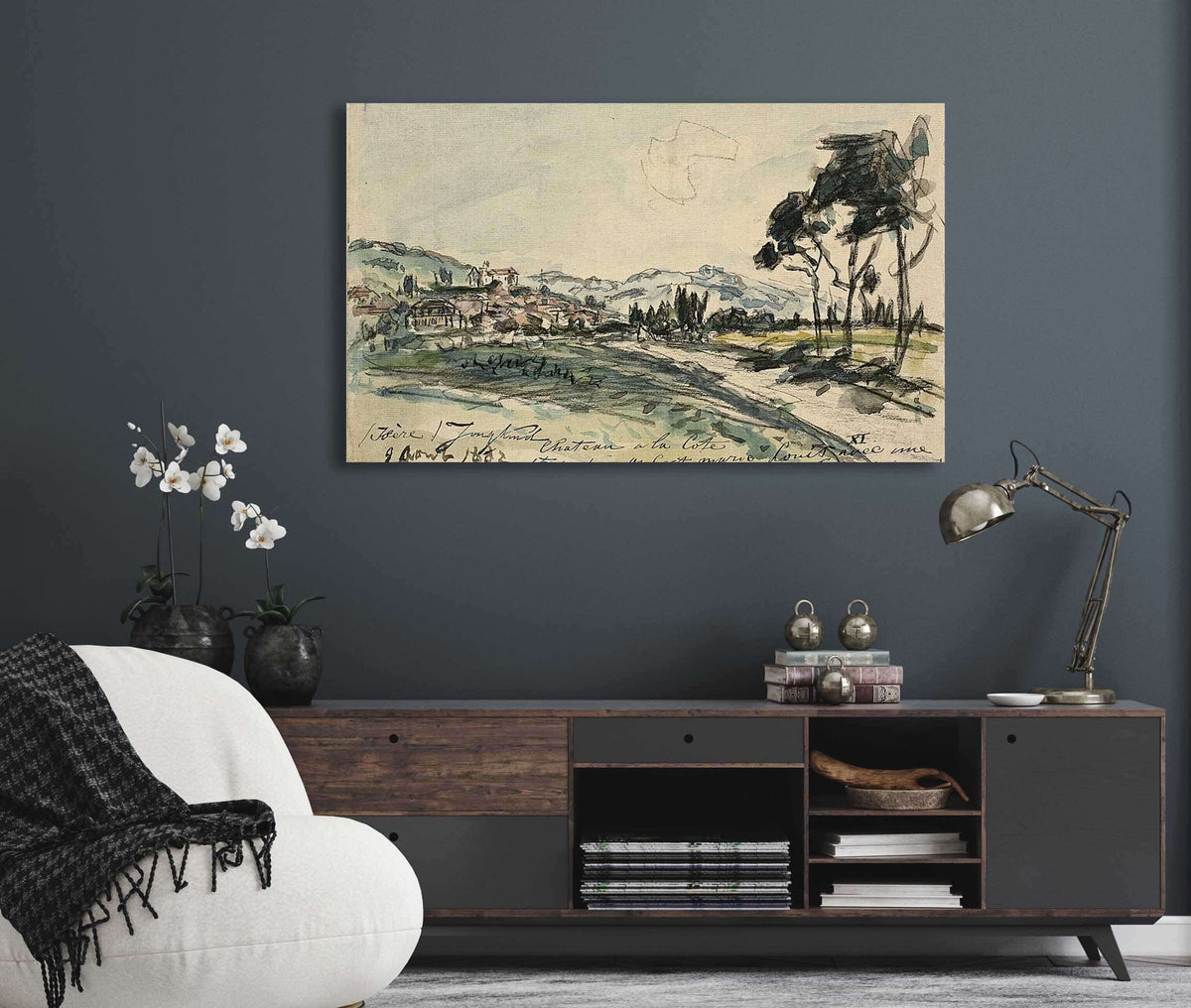 Chateau Cote Saint Andre by Johan Barthold Jongkind