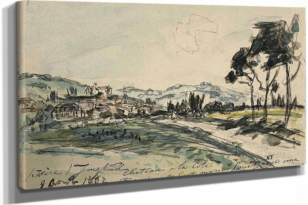 Chateau Cote Saint Andre by Johan Barthold Jongkind