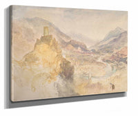 Chatel Argent And The Val Daosta From Above Villeneuve by Joseph Mallord William Turner