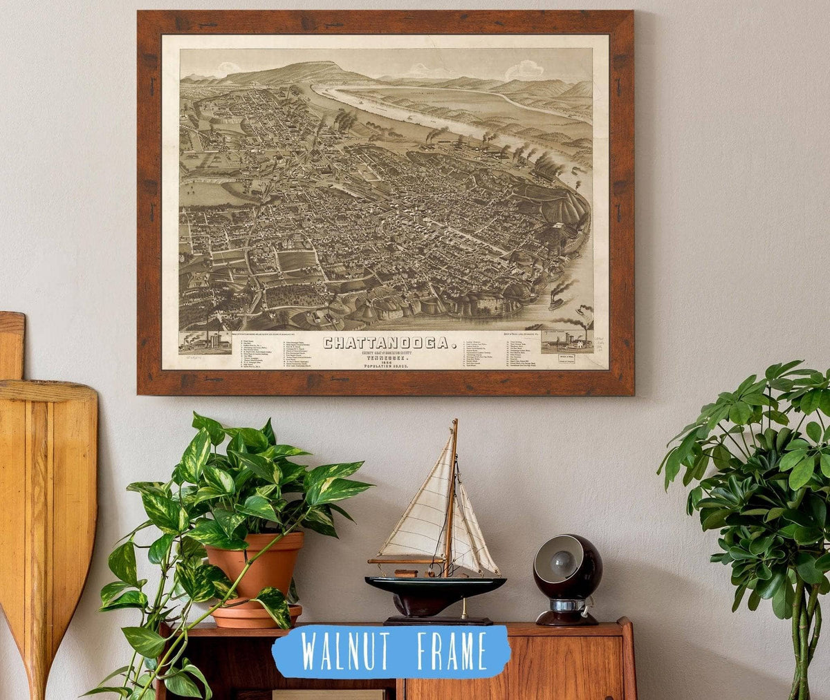 Chattanooga County Seat Of Hamilton County Tennessee 1886 State of Tennessee