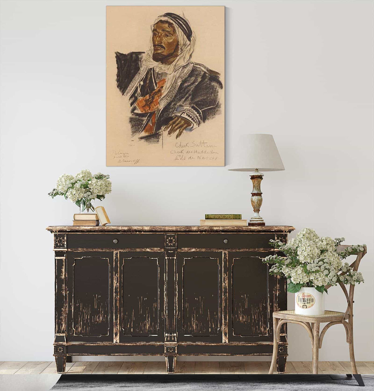 Cheikh Sattane Chef De La Tribu Haddidine Palmyre by Alexander Evgenievich Yakovlev