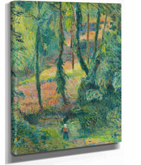 Chemin Creux Dans Une Pente Boisee by Paul Gauguin