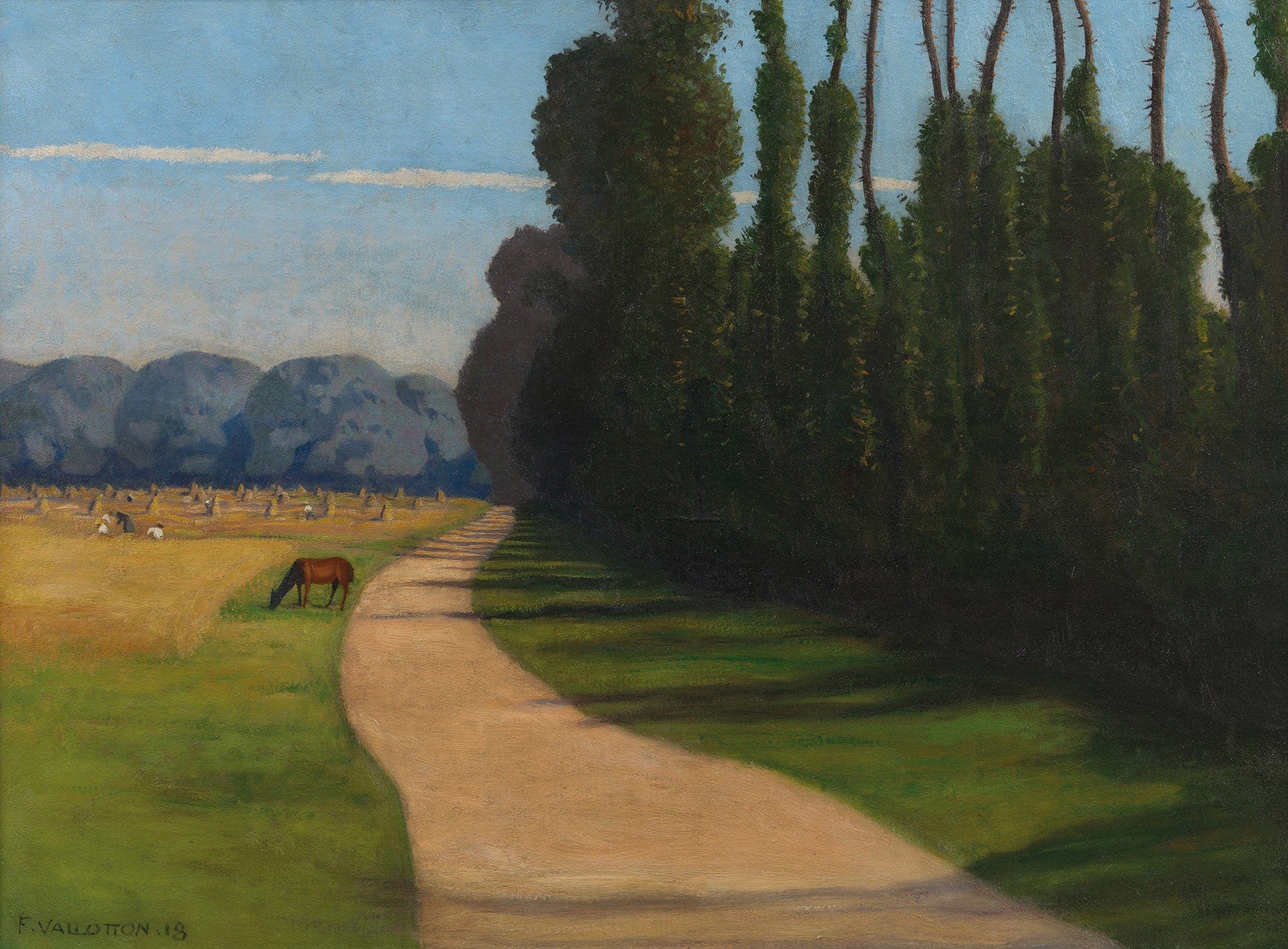 Chemin De La Croix Rouge by Felix Vallotton