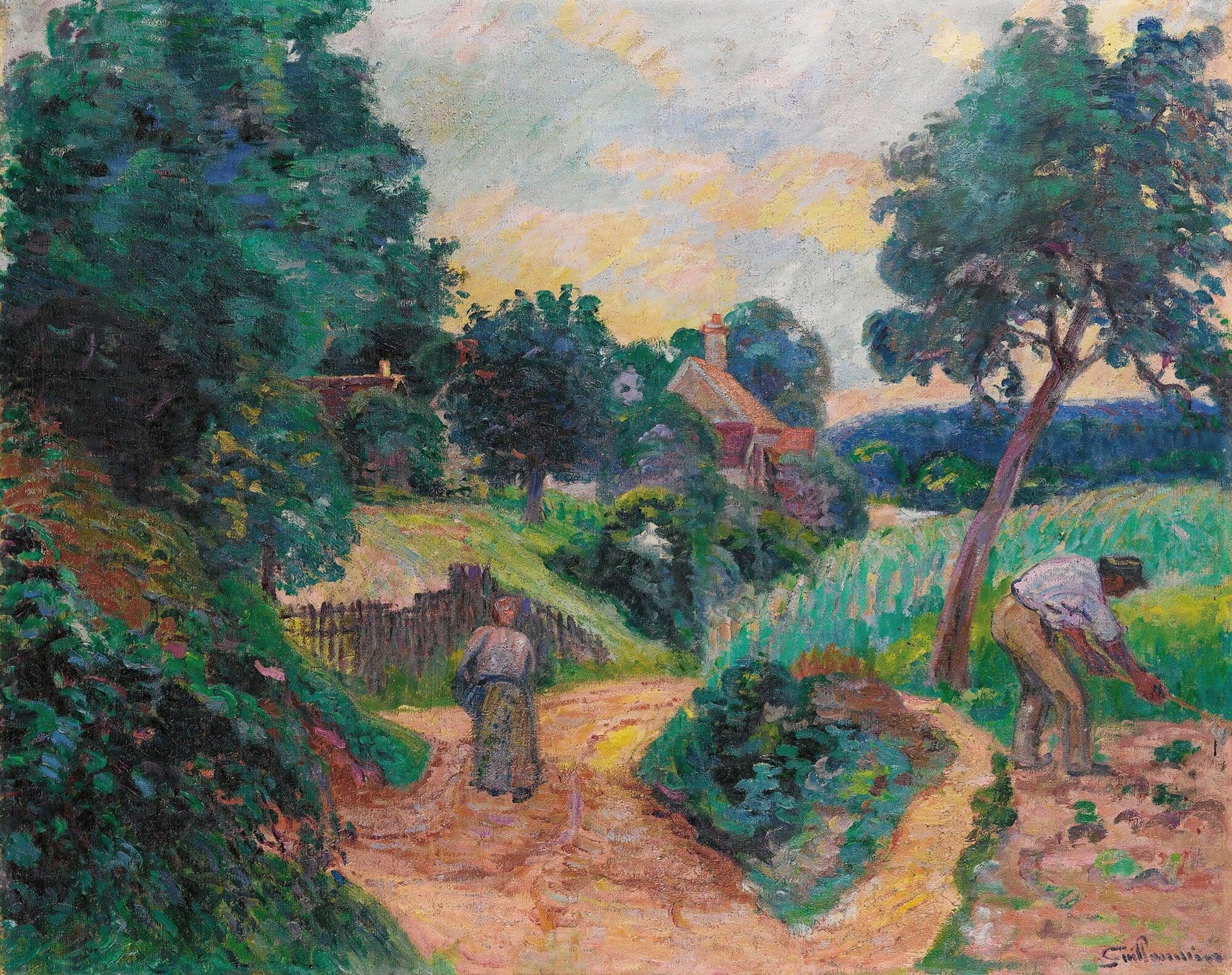 Chemin Des Carrieres A Miregaudon by Armand Guillaumin
