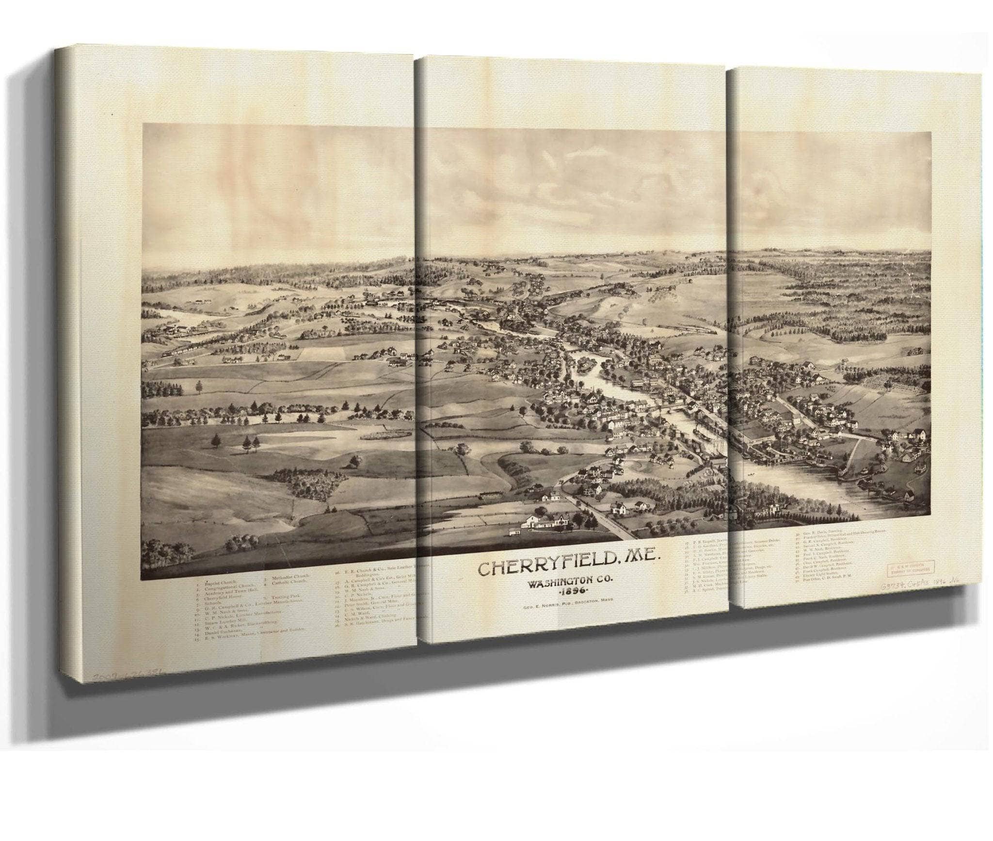 Cherryfield Me Washington Co 1896  State Of Washington