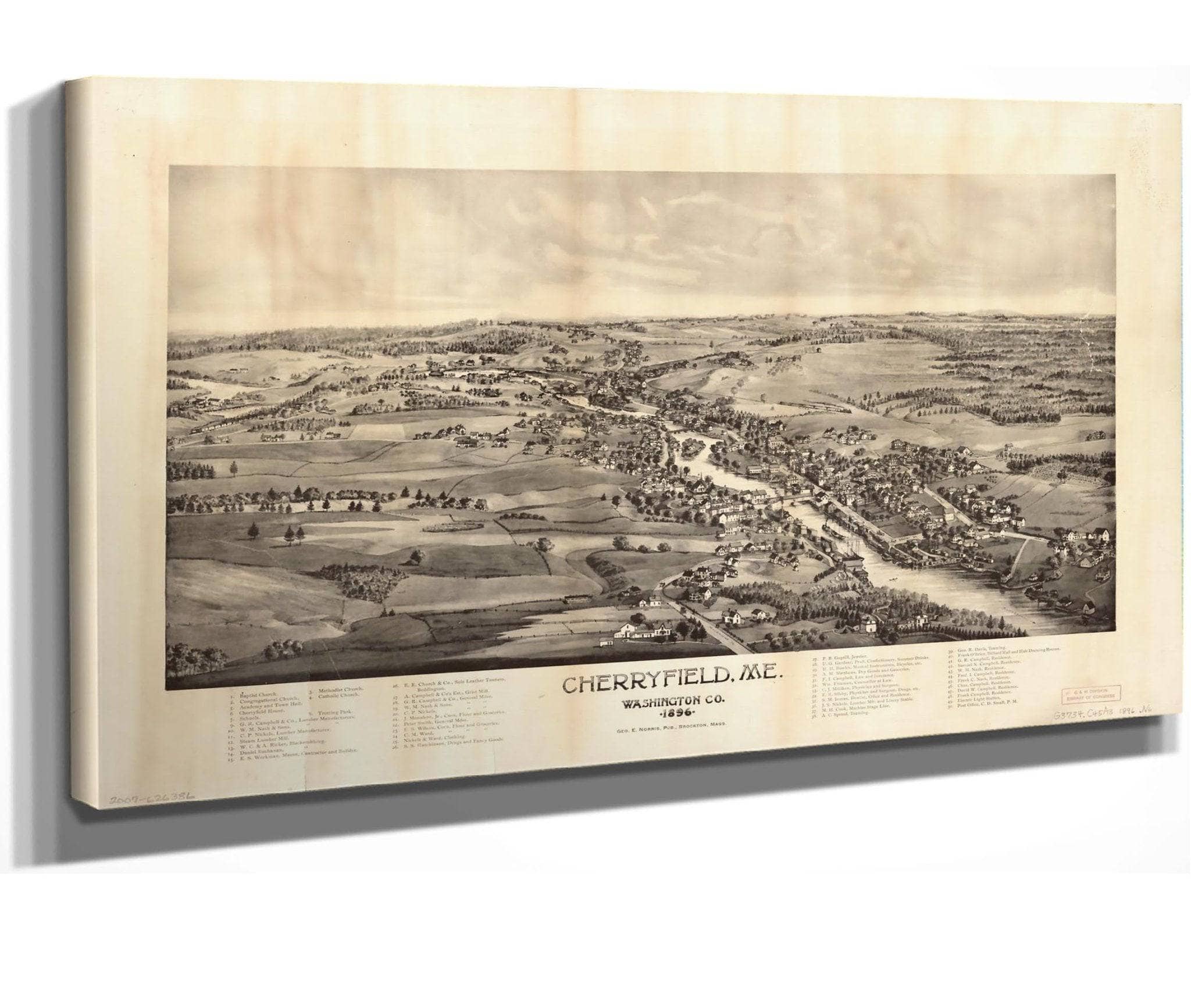 Cherryfield Me Washington Co 1896  State Of Washington