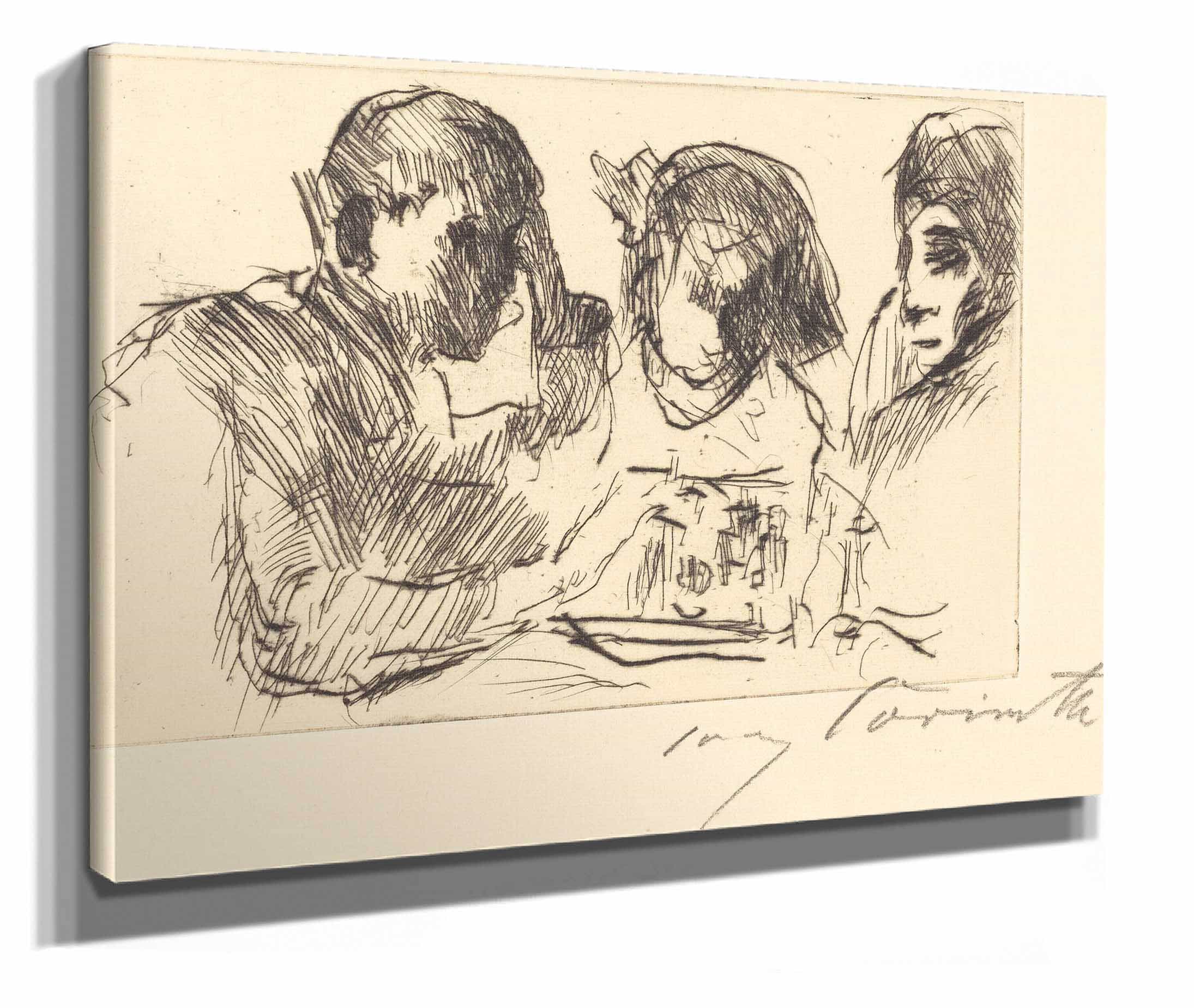 Chess Players Schachspiel by Lovis Corinth