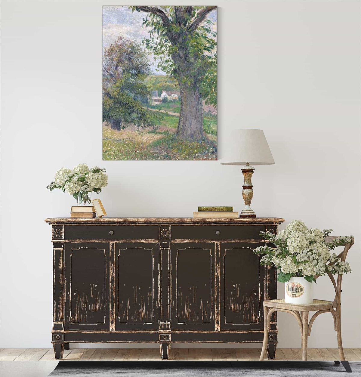 Chestnut Trees In Osny by Camille Pissarro