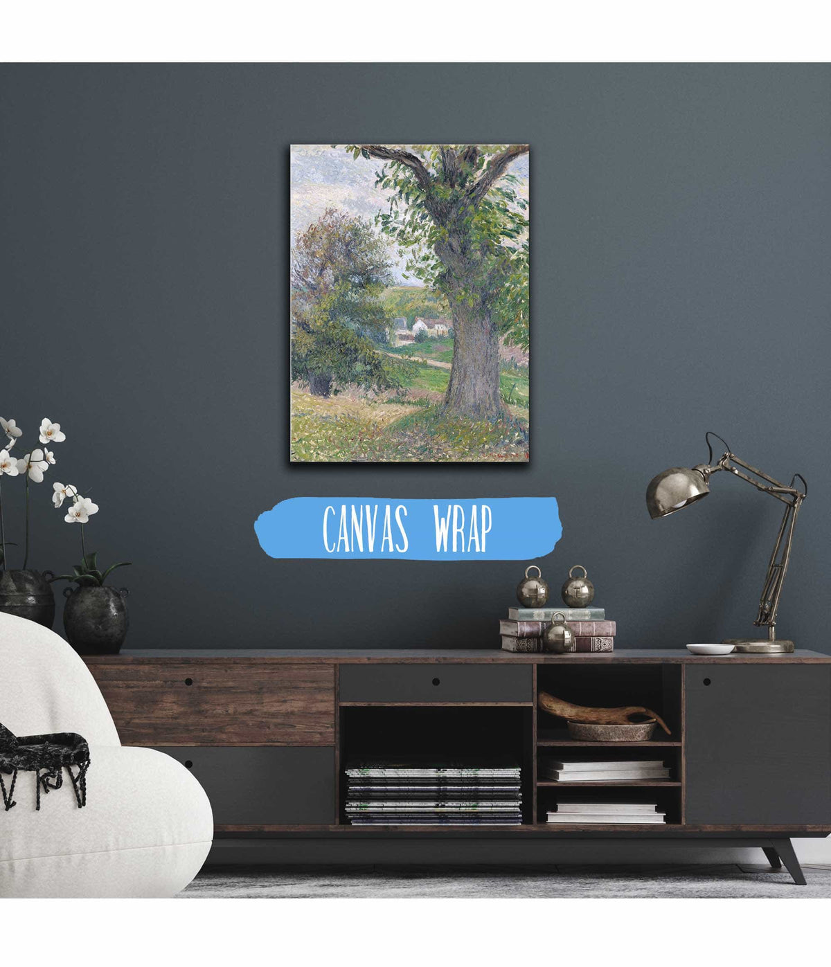 Chestnut Trees In Osny by Camille Pissarro