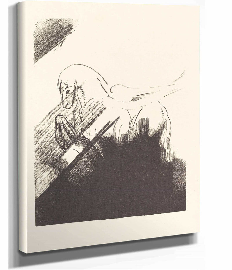 Cheval Aile Winged Horse by Odilon Redon