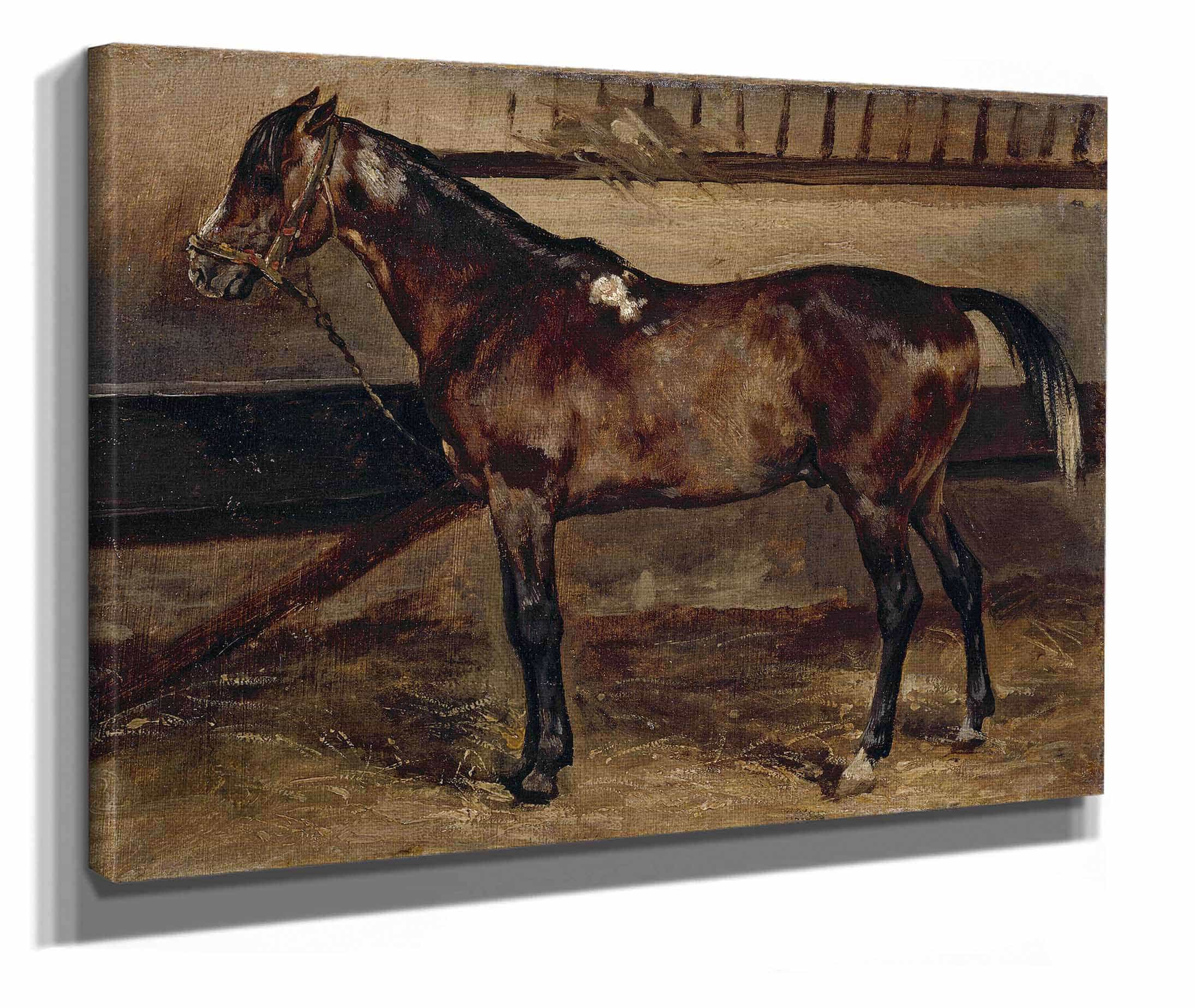 Cheval Brun A Lecurie by Theodore Gericault