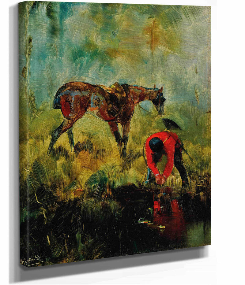 Cheval De Chasse A Courre by Henri De Toulouse Lautrec