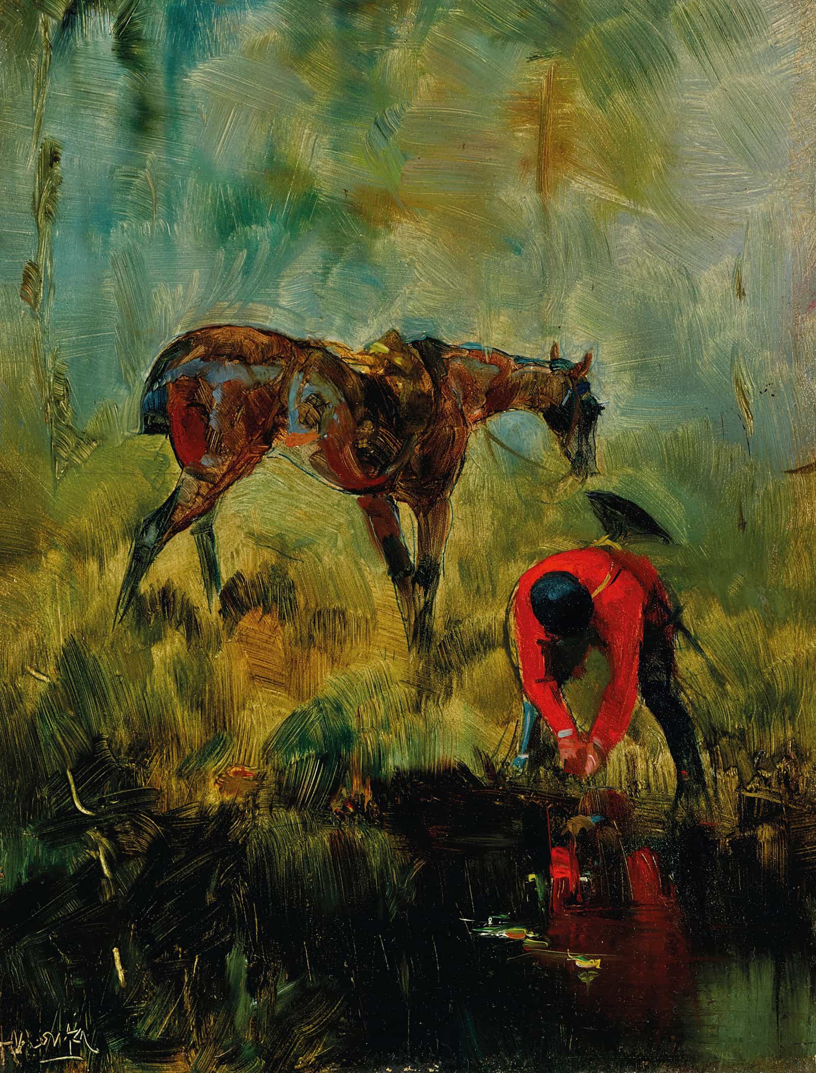 Cheval De Chasse A Courre by Henri De Toulouse Lautrec