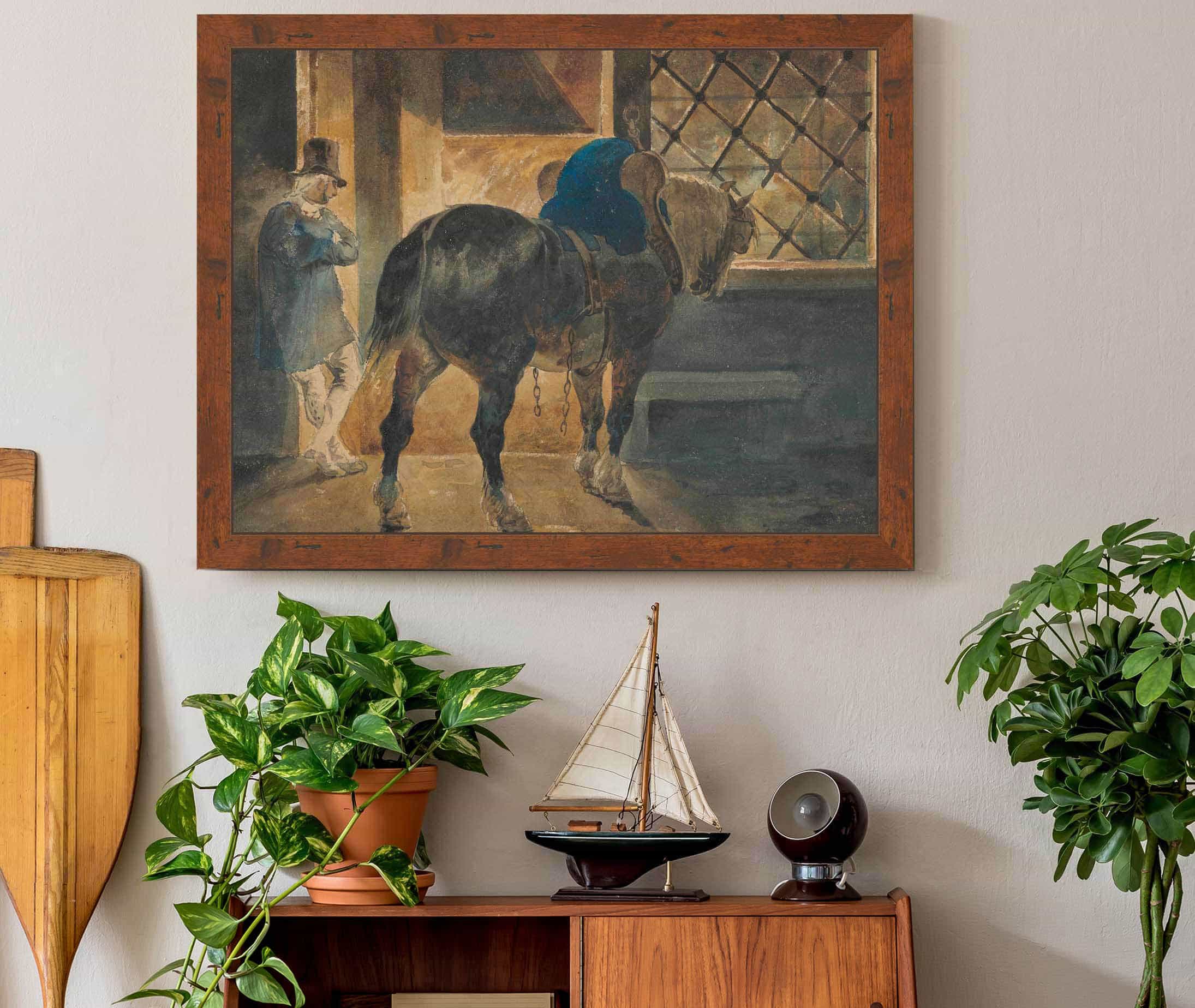 Cheval De Trait A Lecurie by Theodore Gericault