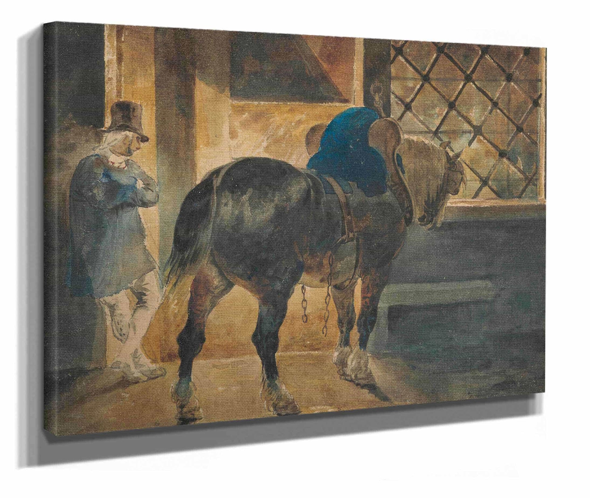 Cheval De Trait A Lecurie by Theodore Gericault