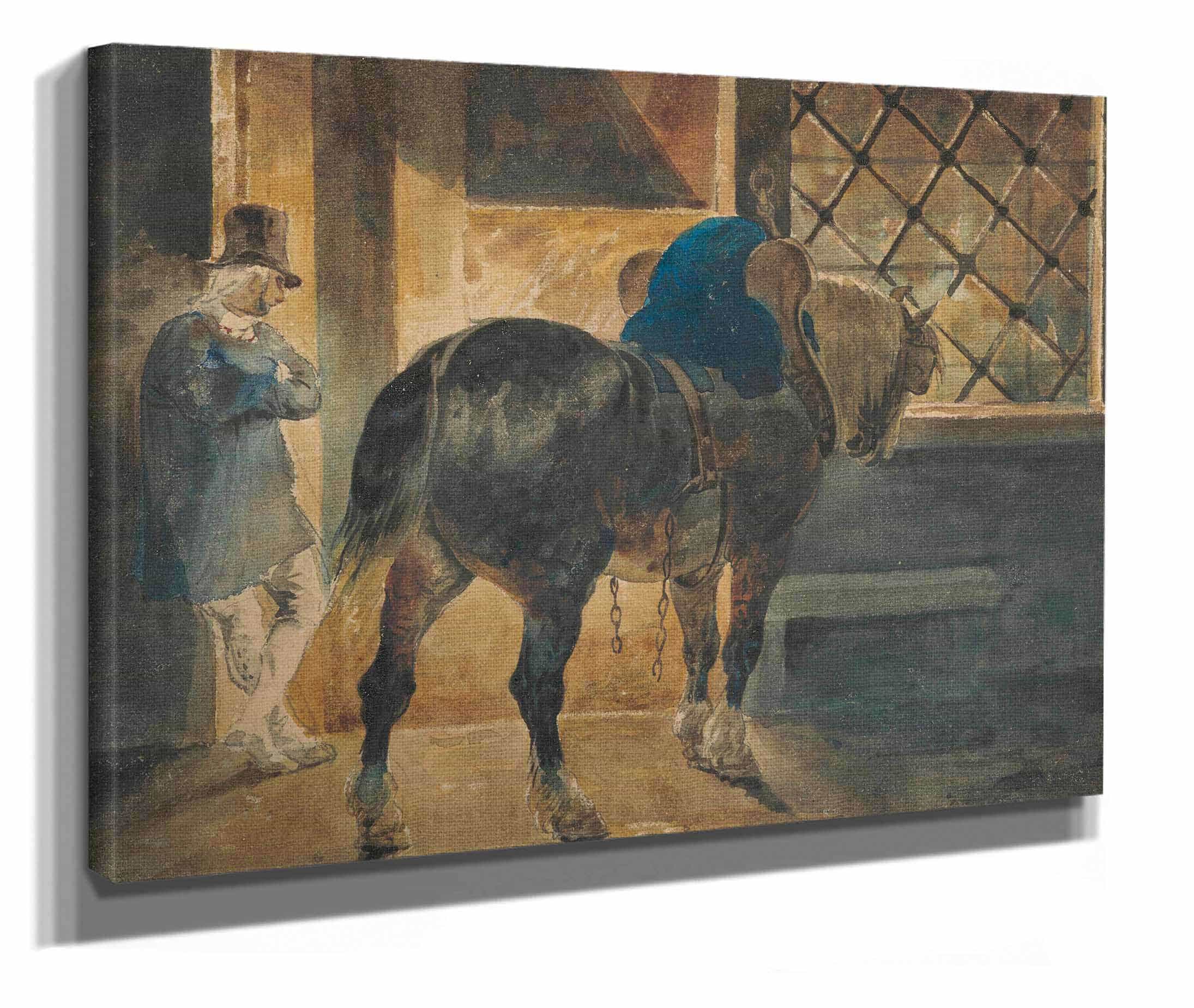 Cheval De Trait A Lecurie by Theodore Gericault