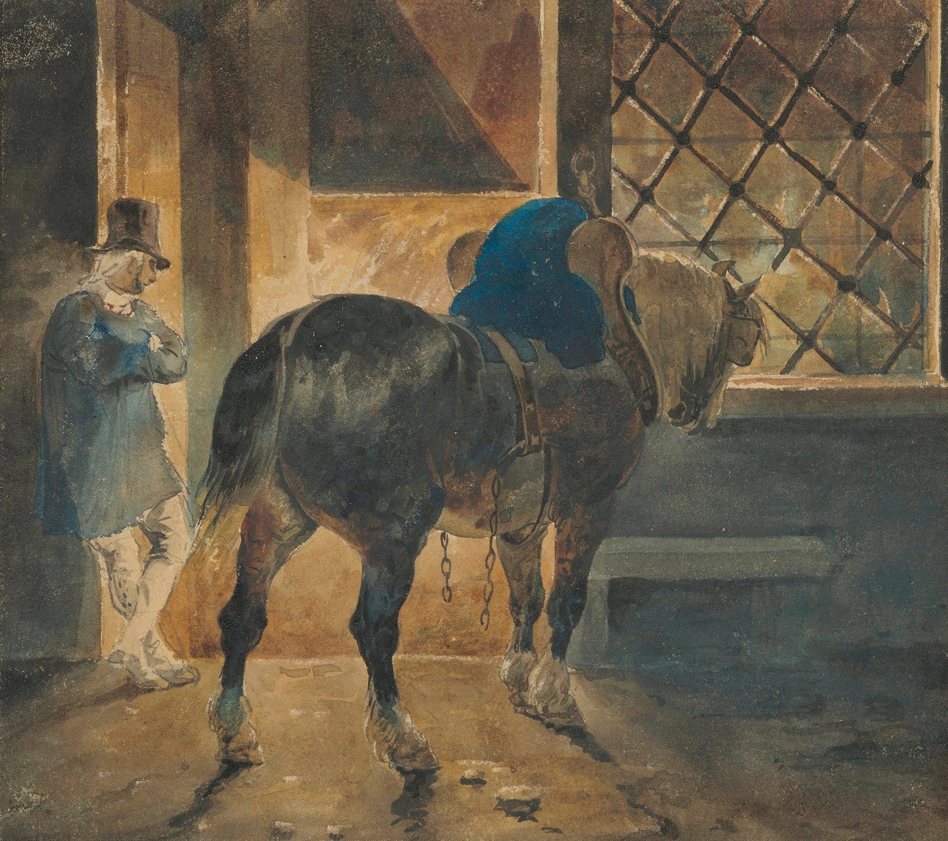 Cheval De Trait A Lecurie by Theodore Gericault