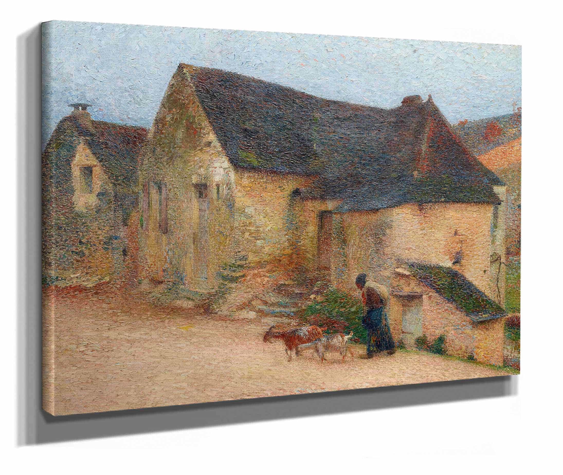 Chevriere Devant Une Vieille Maison A Labastide by Henri Martin