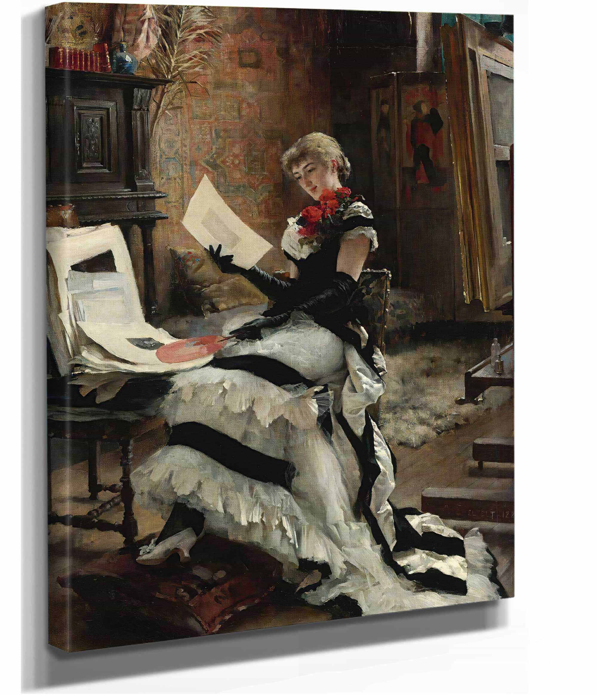 Chez Lartiste Les Gravures by Albert Edelfelt