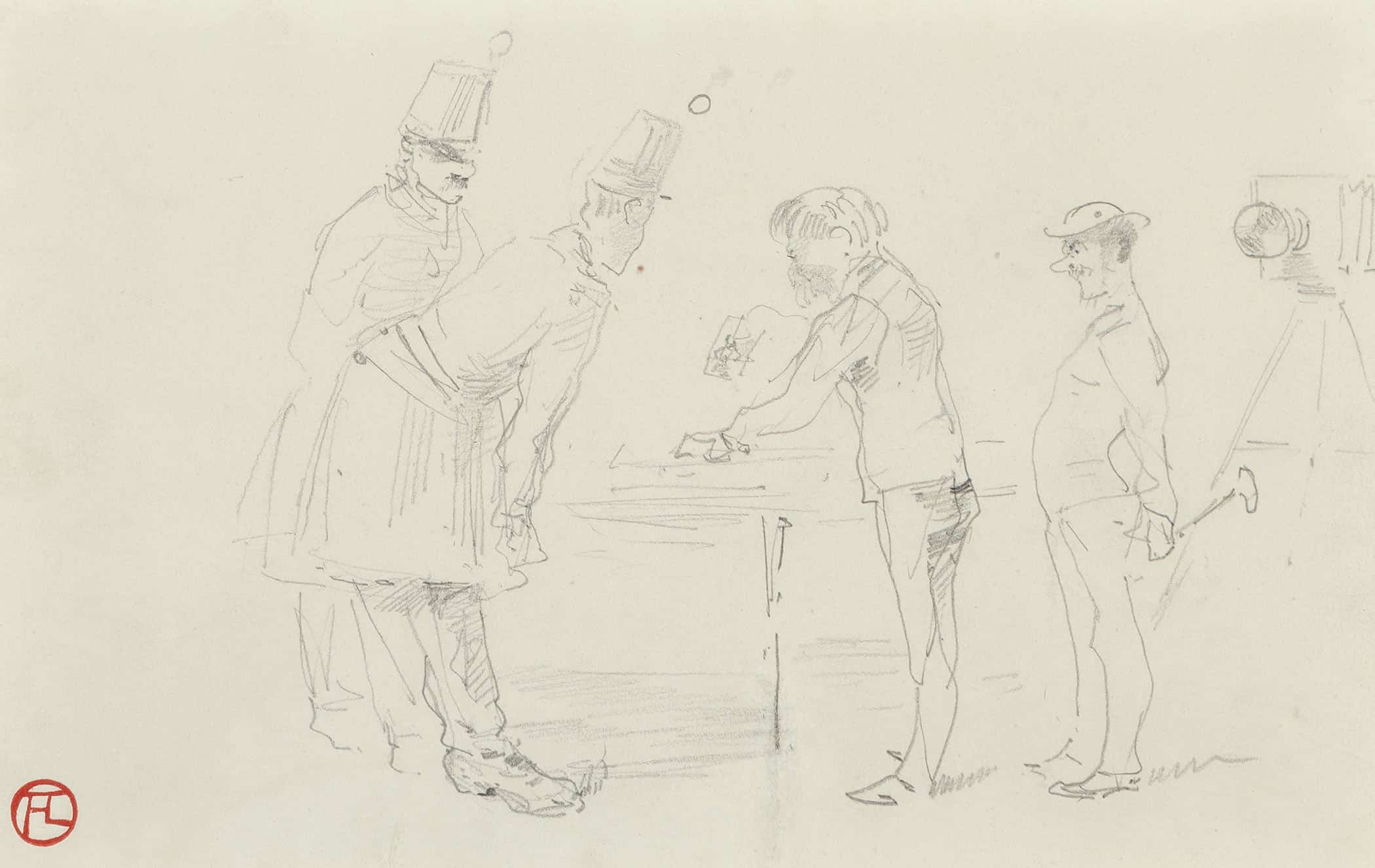 Chez Le Photographe by Henri De Toulouse Lautrec