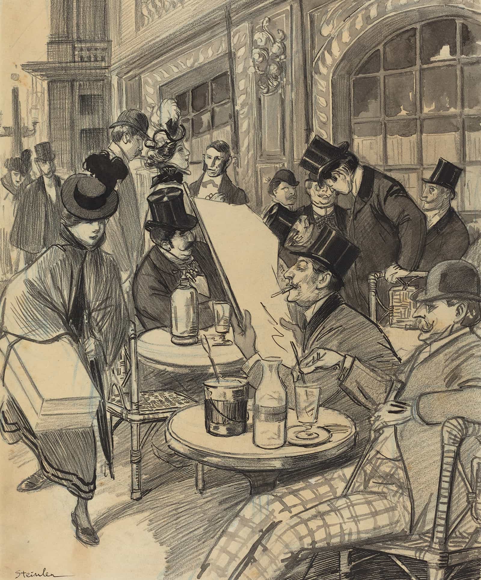 Chez Maxime by Theophile Alexandre Steinlen