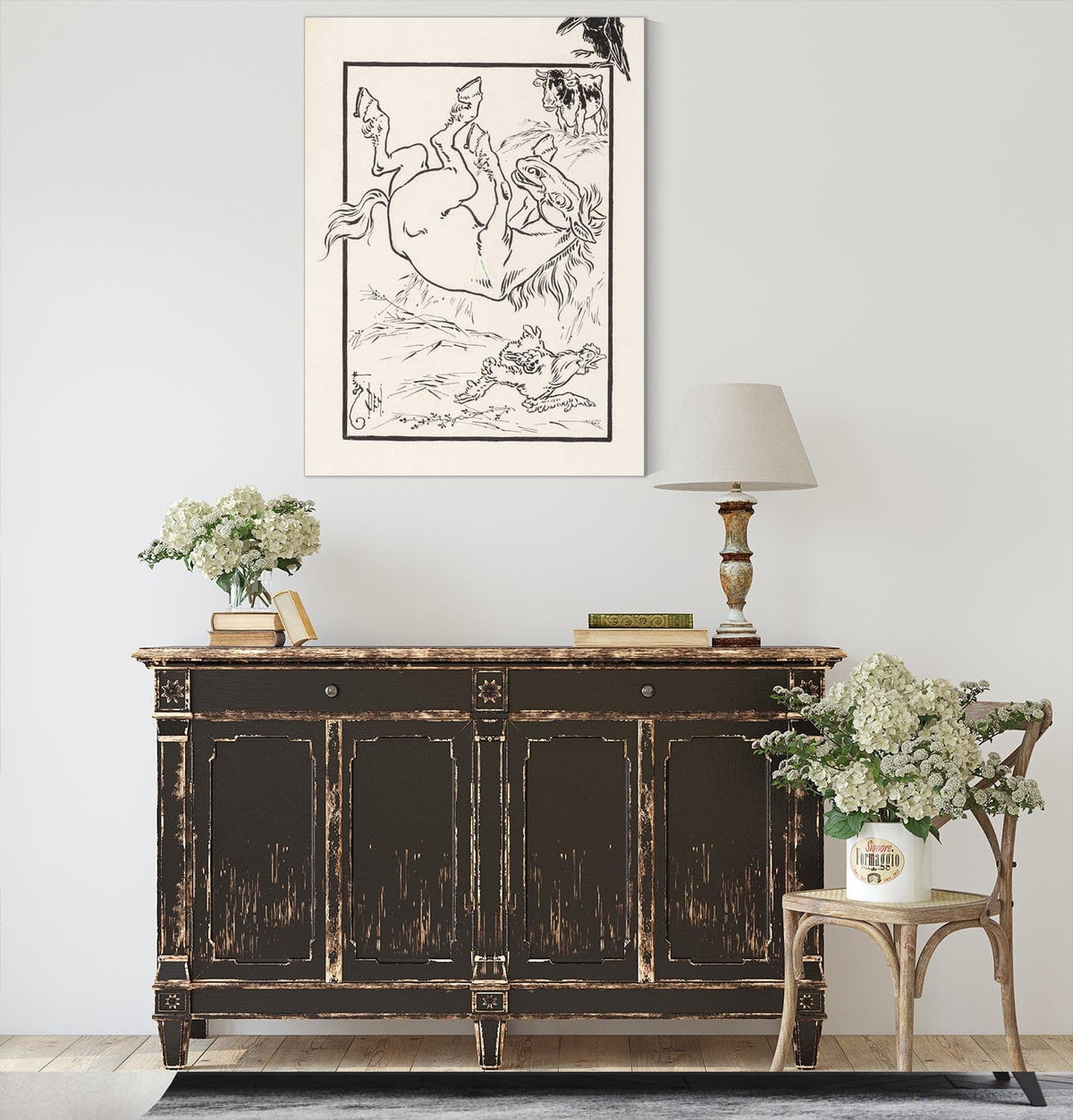 Chicken And The Horse by William Wallace Denslow