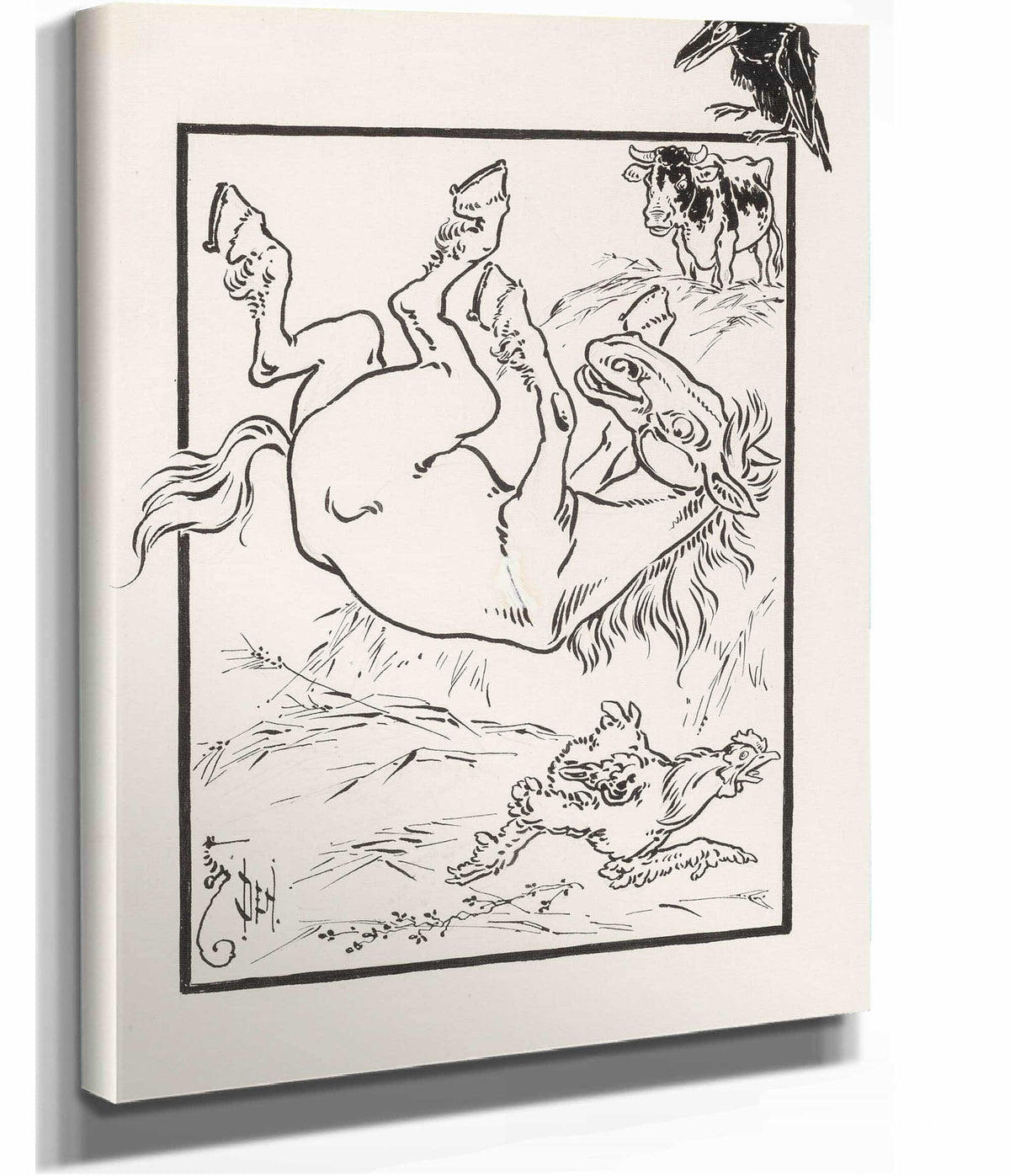 Chicken And The Horse by William Wallace Denslow