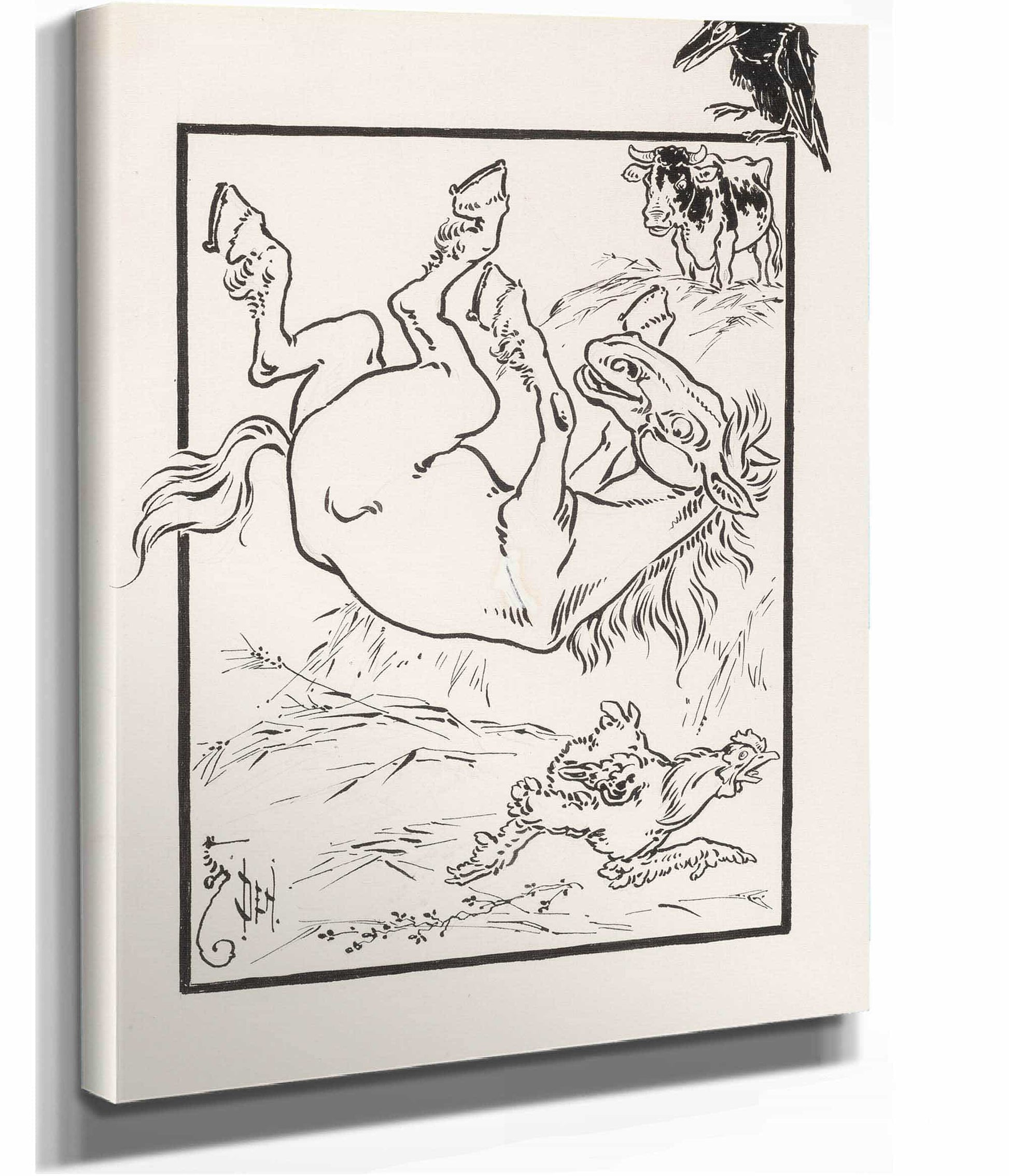 Chicken And The Horse by William Wallace Denslow