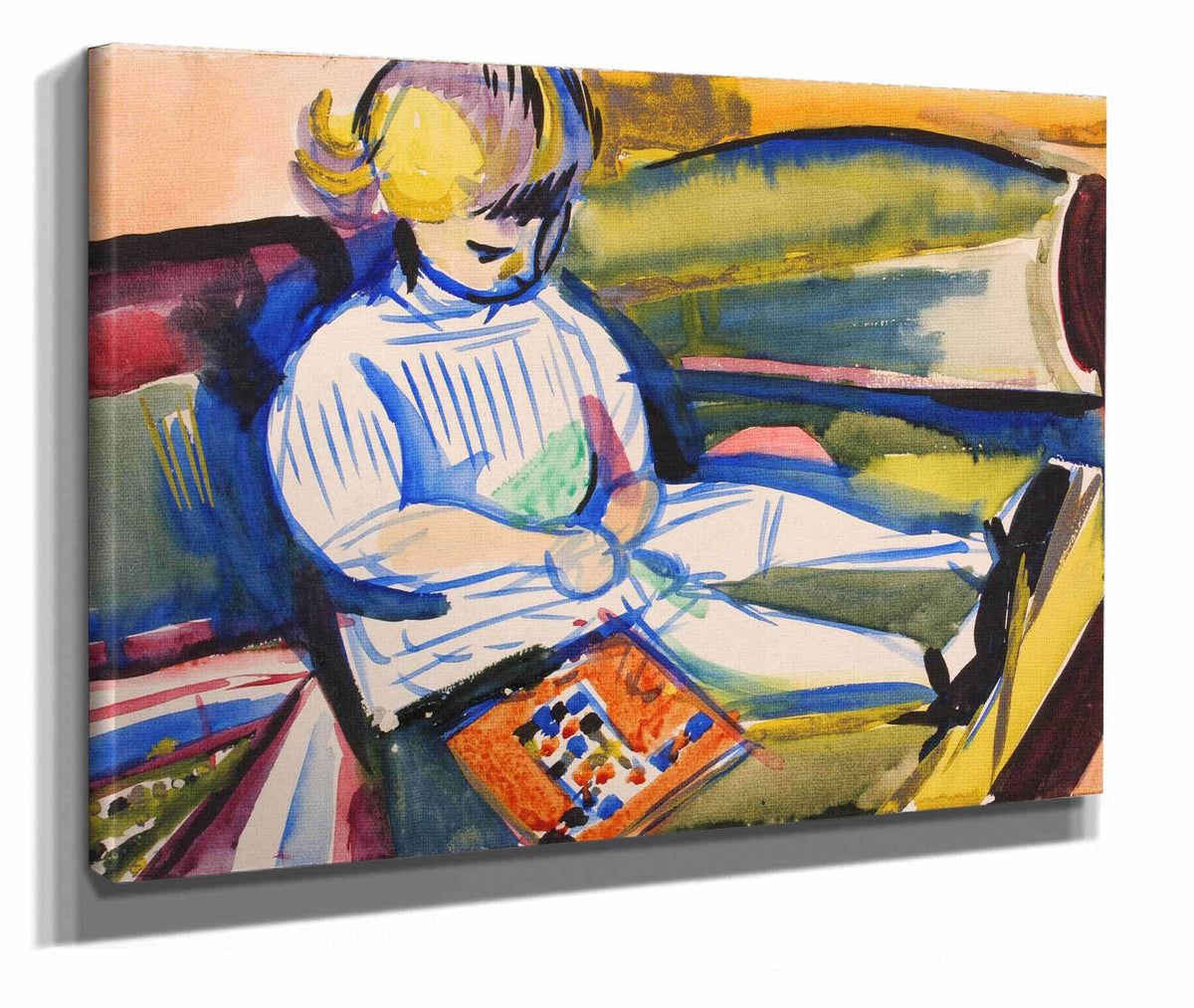 Child On Sofa by Henry Lyman Sayen