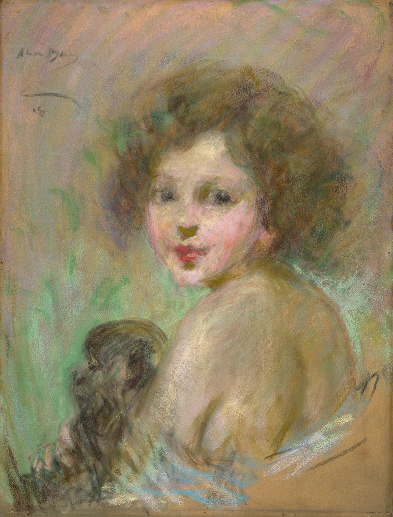 Child With Monkey by Alice Pike Barney