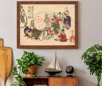 Children Blowing Up Hoteis Belly And Painting It Like Candy by Tsukioka Yoshitoshi