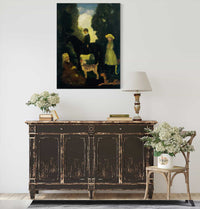 Children Dogs And Pony by Arthur Bowen Davies