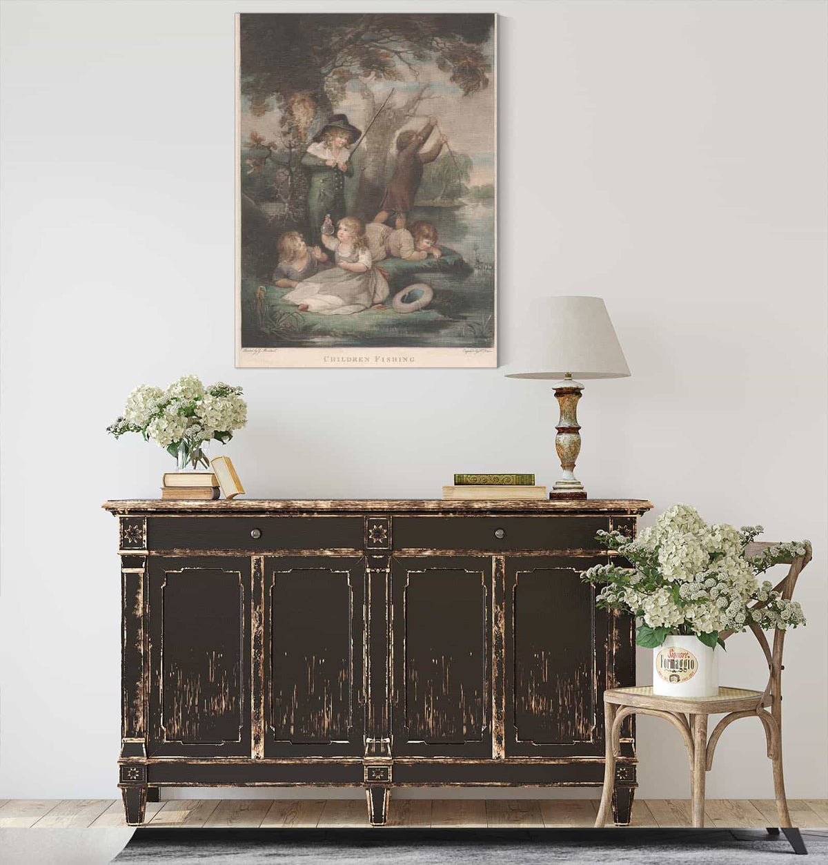 Children Fishing by George Morland