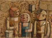 Children Going Fishing by Tadeusz Makowski