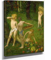 Children In An Orchard by Pierre Puvis De Chavannes